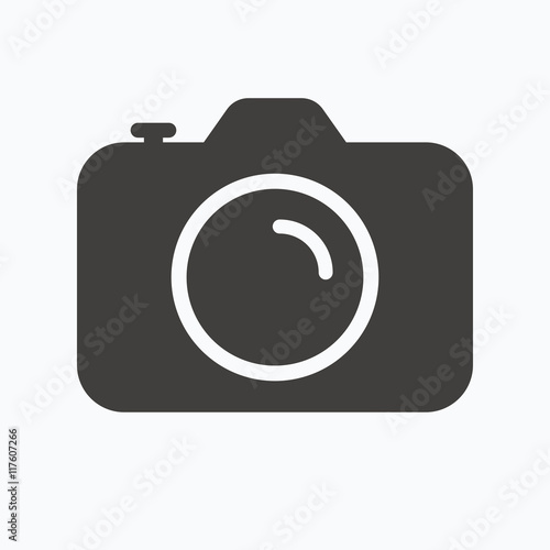 Camera icon. Professional photocamera sign.