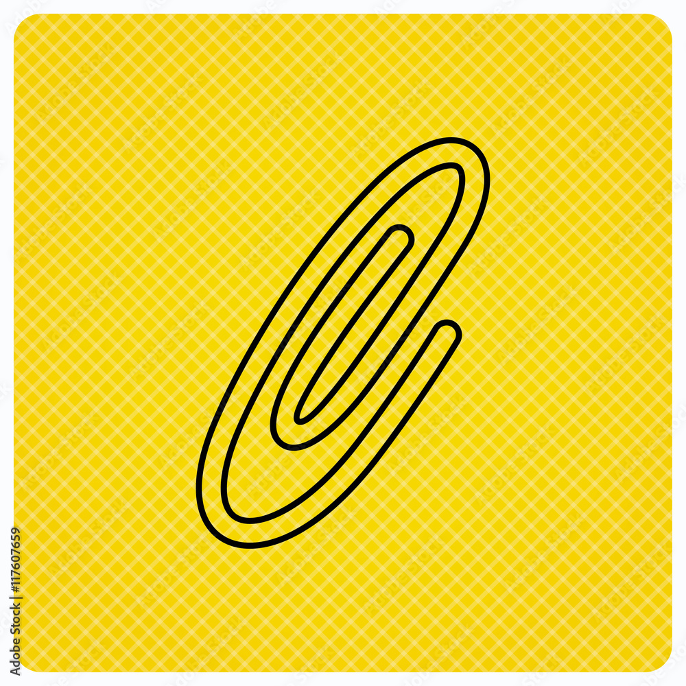 Safety pin icon. Paperclip sign. Safety pin icon. Paperclip sign.