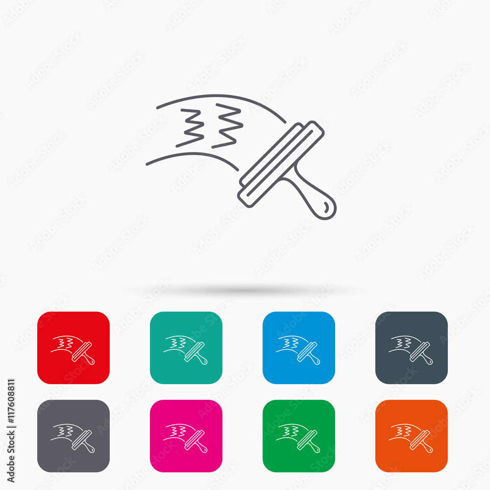 Washing windows icon. Cleaning sign. Washing windows icon. Cleaning sign.