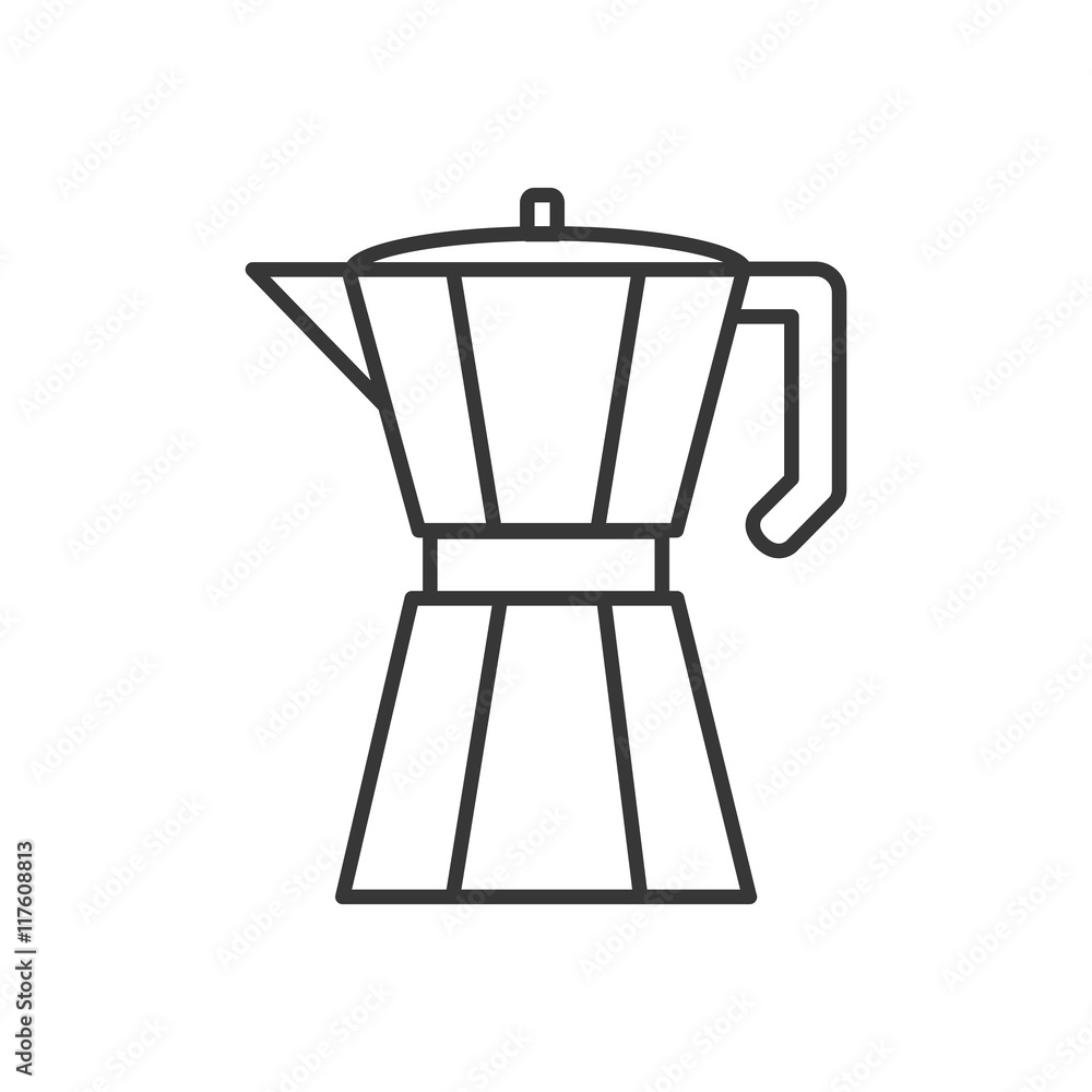 drink coffee kettle pot beverage icon. Isolated and flat illustration. Vector graphic drink coffee kettle pot beverage icon. Isolated and flat illustration. Vector graphic