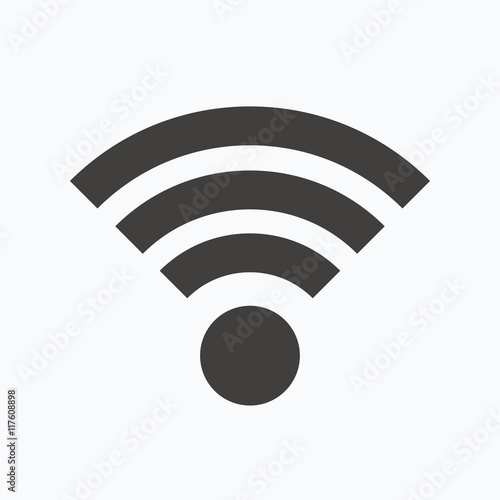 Wifi icon. Wireless internet sign.