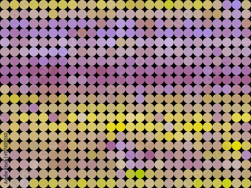 Colors low poly circle style vector mosaic background