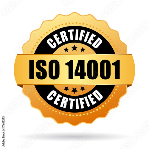 Iso 14001 certified gold seal
