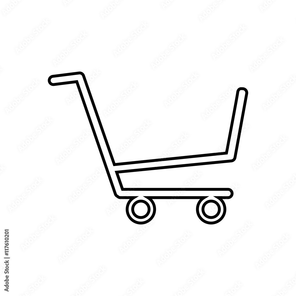 shopping cart market store icon. Isolated and flat illustration. Vector graphic shopping cart market store icon. Isolated and flat illustration. Vector graphic