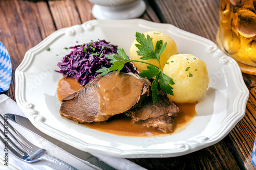 Bayerische Schweinebraten (oktoberfest) photo