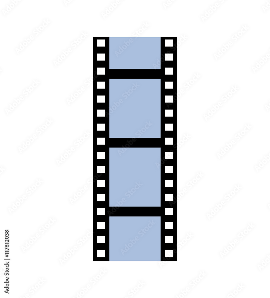 film strip movie cinema icon. Isolated and flat illustration. Vector graphic