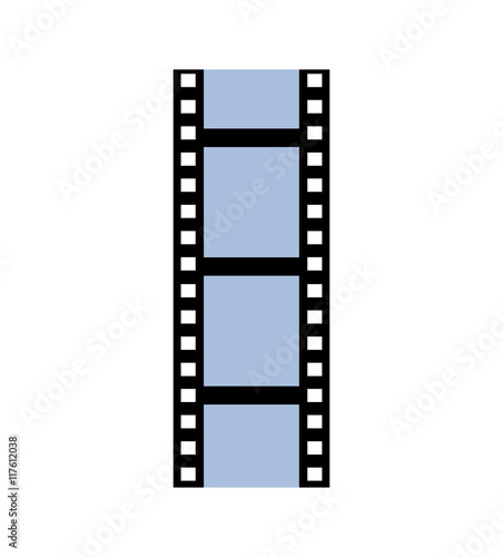 film strip movie cinema icon. Isolated and flat illustration. Vector graphic