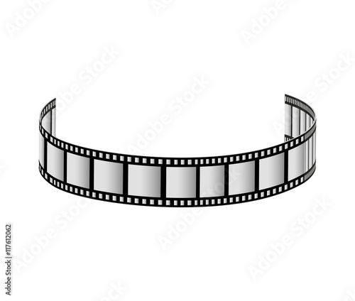 film strip movie cinema icon. Isolated and flat illustration. Vector graphic