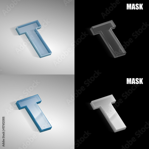 szklana ikona 3D vektor
