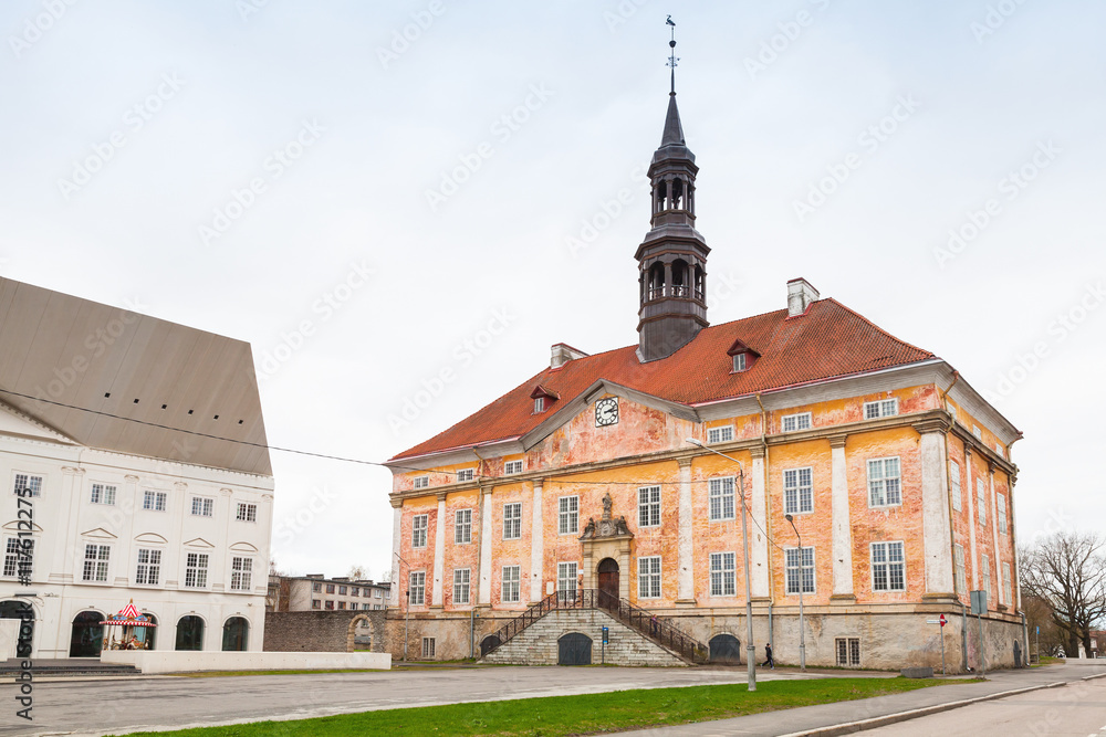 Fototapeta premium Old building of Town Hall. Narva town, Estonia