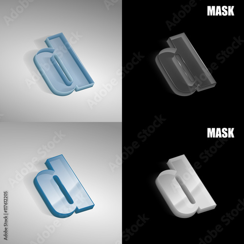 szklana ikona 3D vektor
