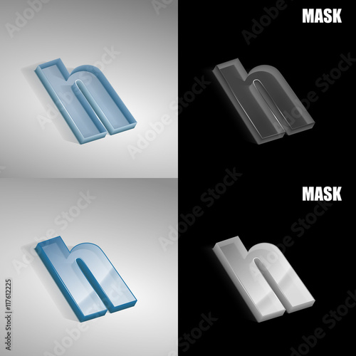 szklana ikona 3D vektor