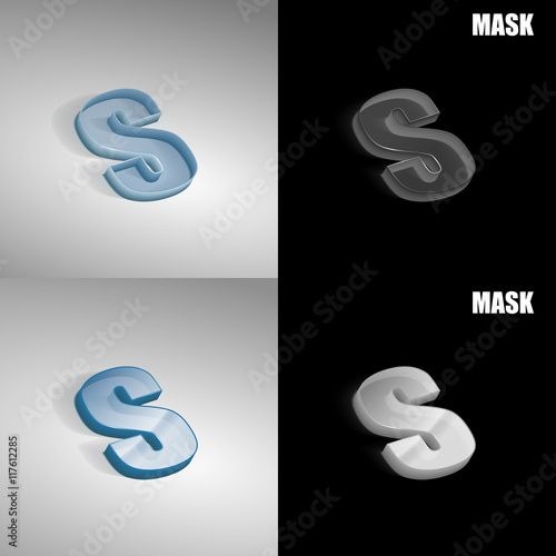 szklana ikona 3D vektor