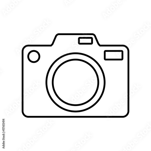 camera gadget photography technology icon. Isolated and flat illustration. Vector graphic