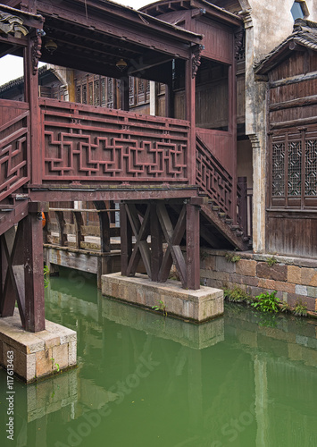Houses along the river in W...