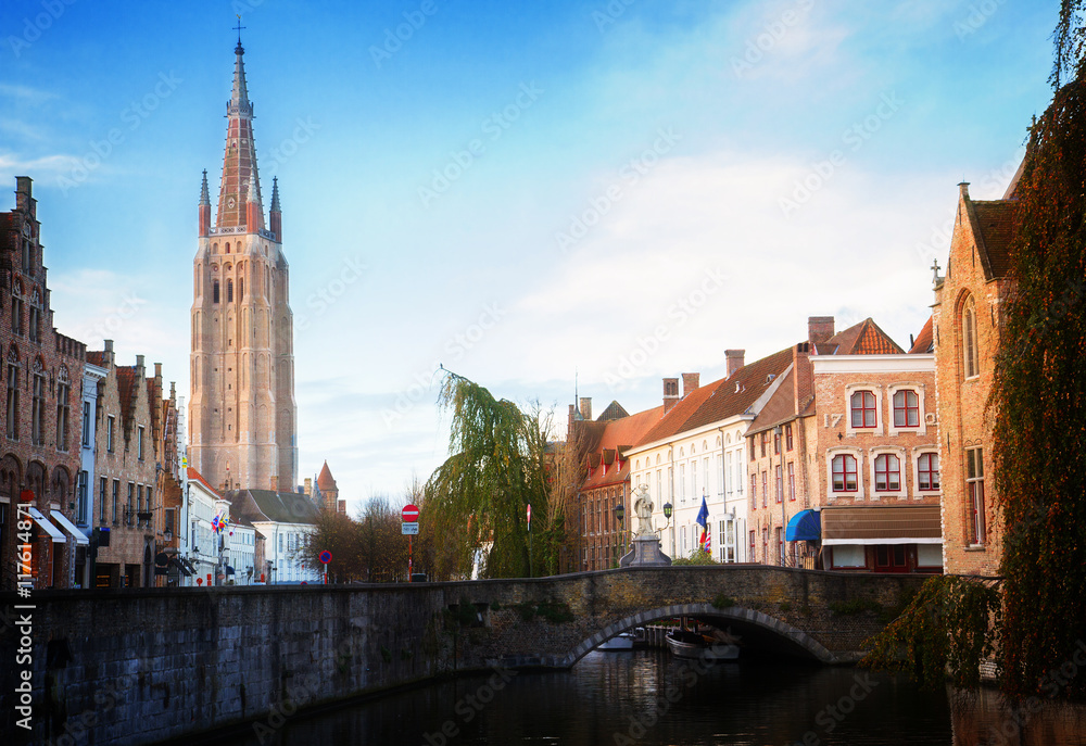 scene of old town, Bruges