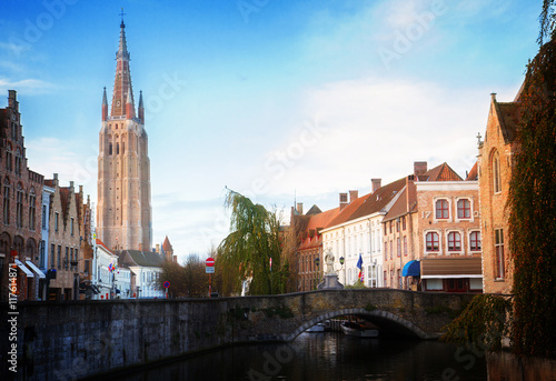 scene of old town, Bruges