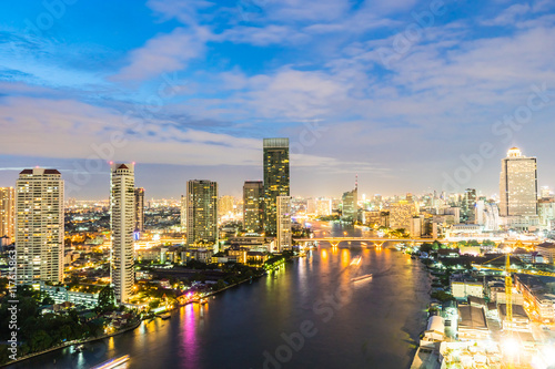 Bangkok city at night © siraphol
