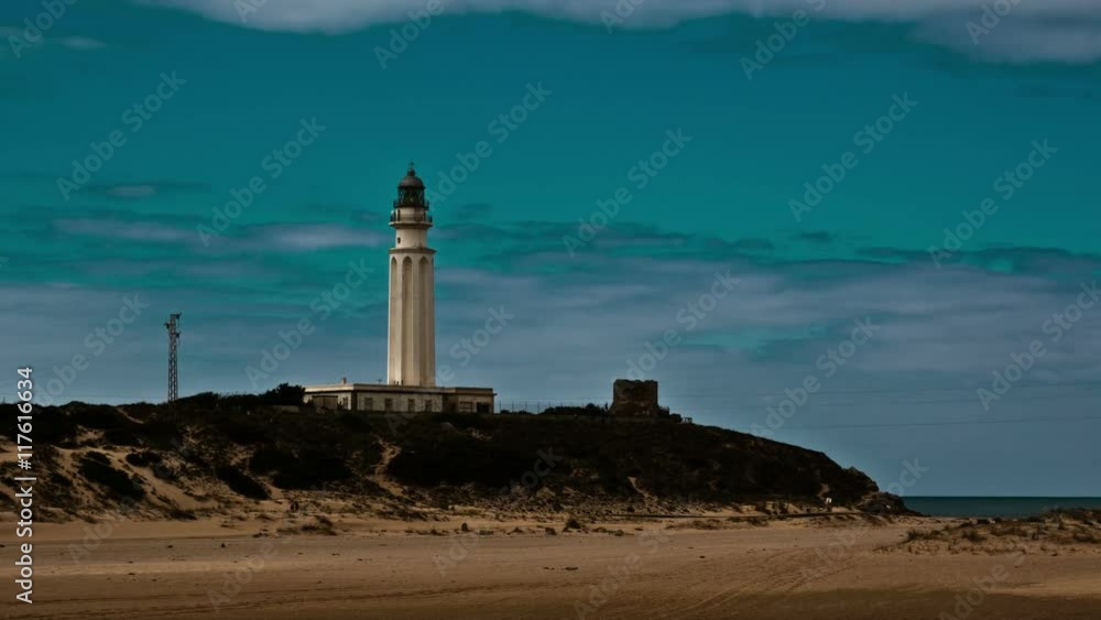 the trafalgar lighthouse in andalusia spain the trafalgar lighthouse in andalusia spain