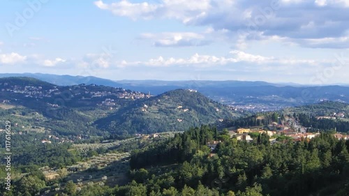 Fiesole and Florence, panning laft to right photo