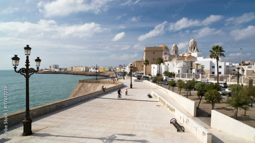 the old coastal city of cadiz in spain the old coastal city of cadiz in spain