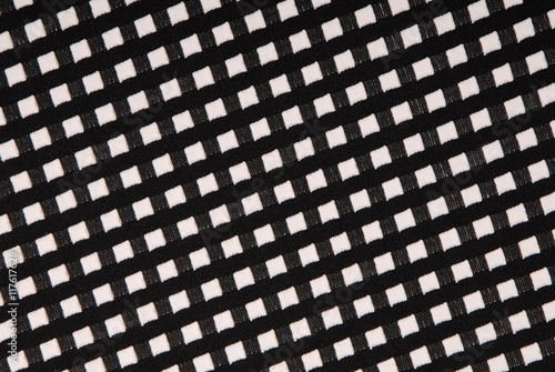 black and white cloth with stockinet texture