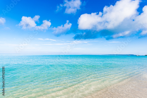 Beach  sea  landscape. Okinawa  Japan  Asia.