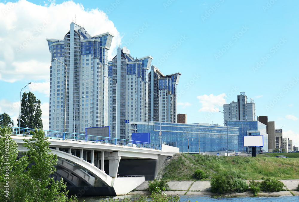 Fototapeta premium Modern apartment house