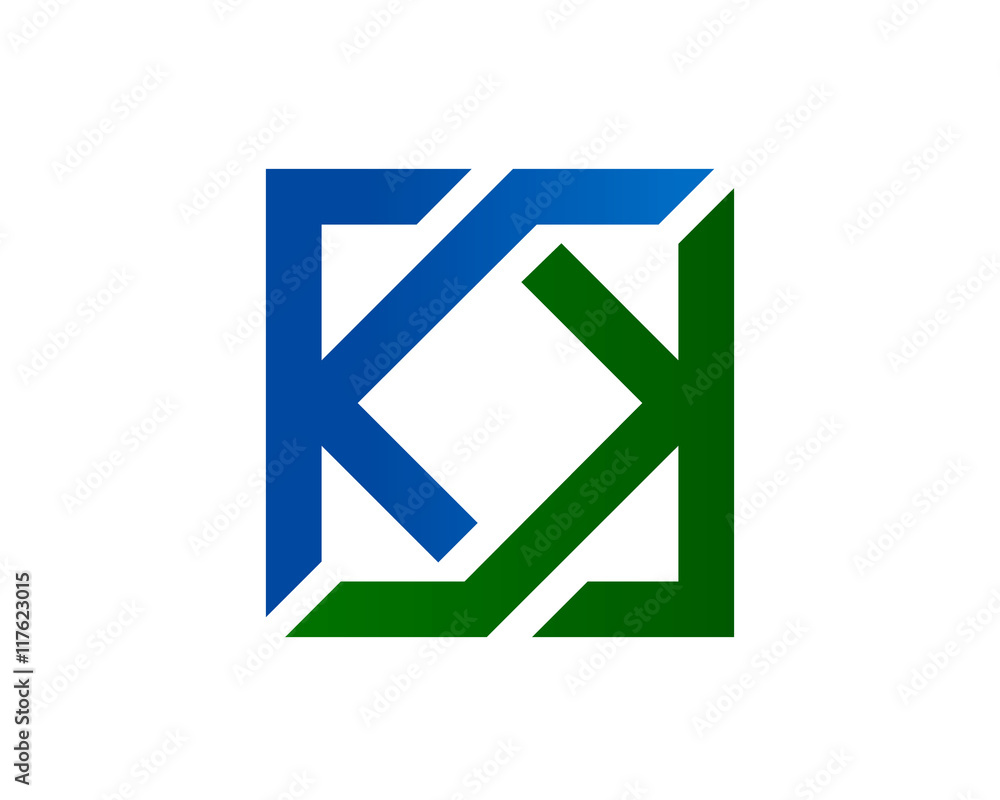 K-K abstract logo template : v22 K-K abstract logo template : v22