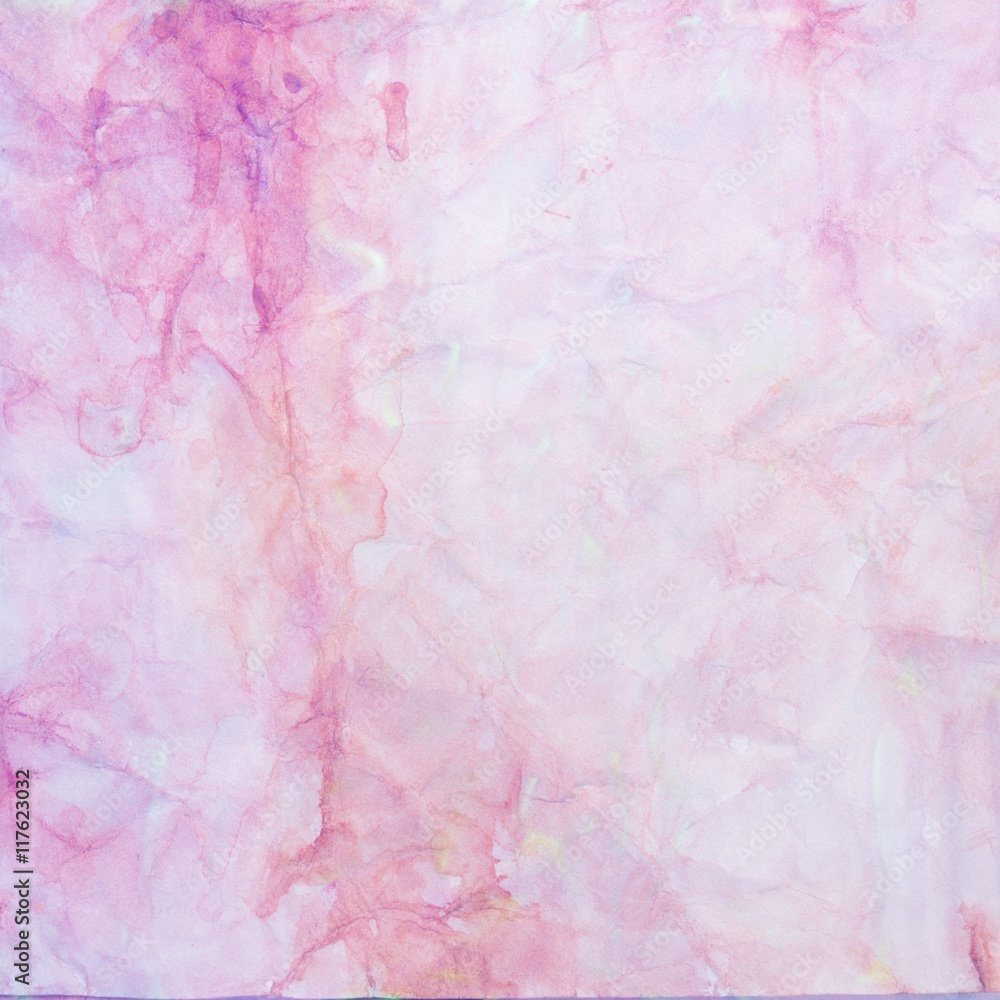pink and orange painted watercolor background with wrinkled paper texture