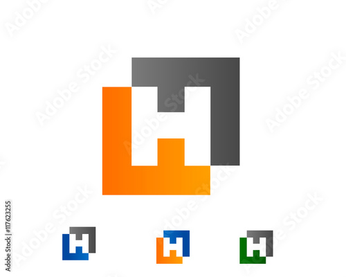H Logo Template V23:E