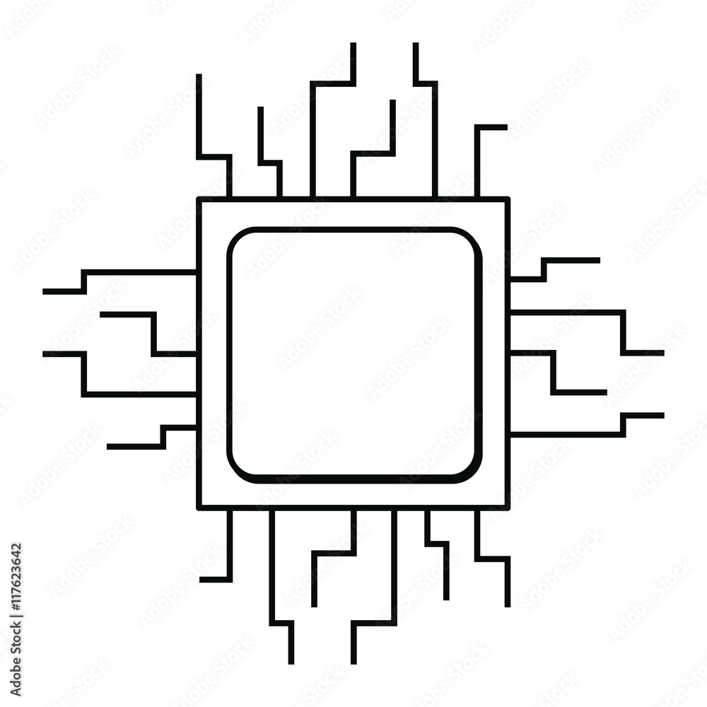 computer processor isolated icon design, vector illustration graphic computer processor isolated icon design, vector illustration graphic