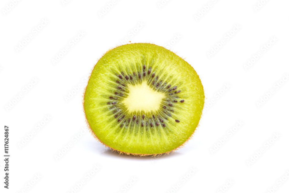 Sliced kiwi fruit on white background Sliced kiwi fruit on white background