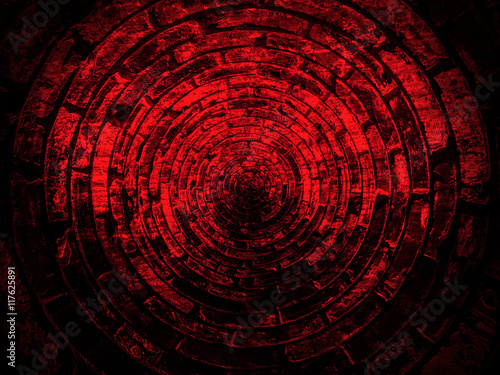 Φωτογραφία Abstract dark red and black grunge shield texture background