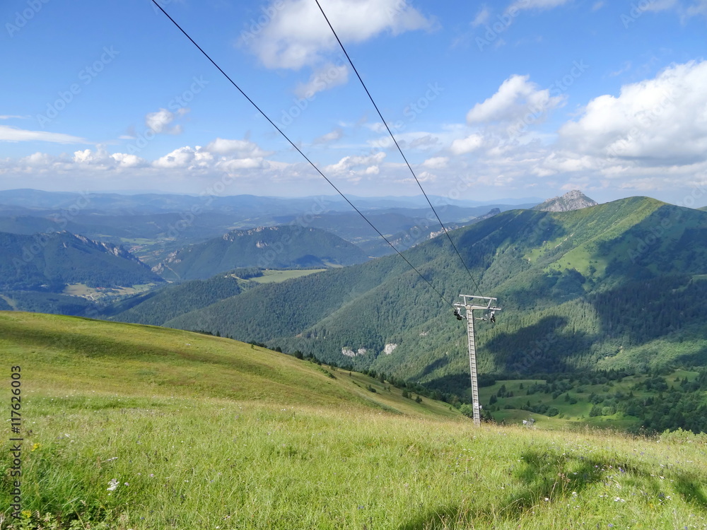 Slovakia mountain from Snilovske sedlo. Velky Rozsutec in background. Mala fatra, Slovakia Slovakia mountain from Snilovske sedlo. Velky Rozsutec in background. Mala fatra, Slovakia