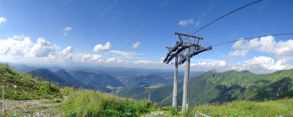 Slovakia mountain Mala fatra. Velky Rozsutec in background. Slovakia