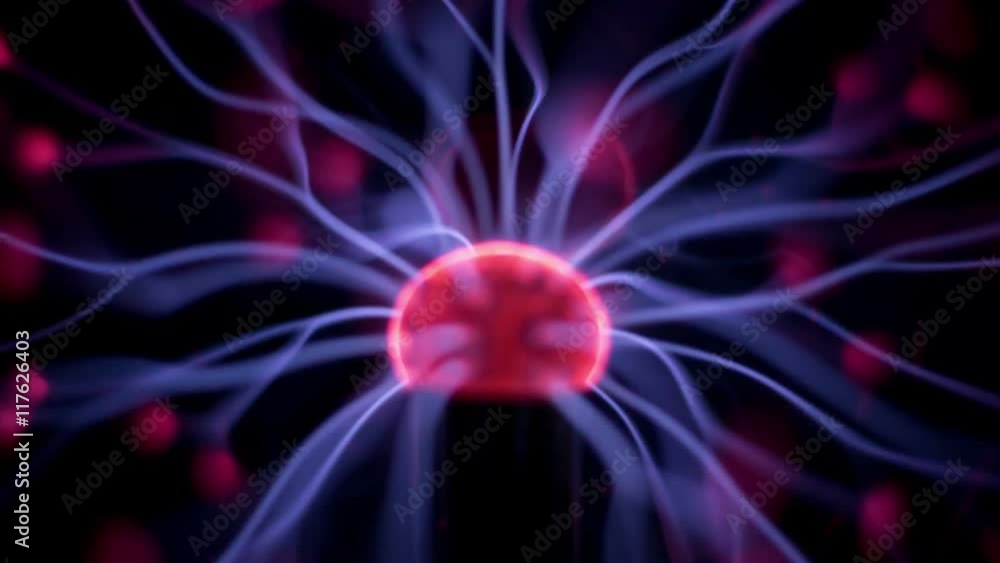 abstract light pattern from electric plasma ball abstract light pattern from electric plasma ball