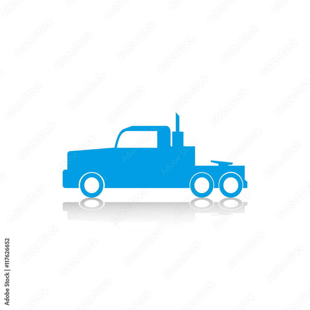 Truck. Vector icon.