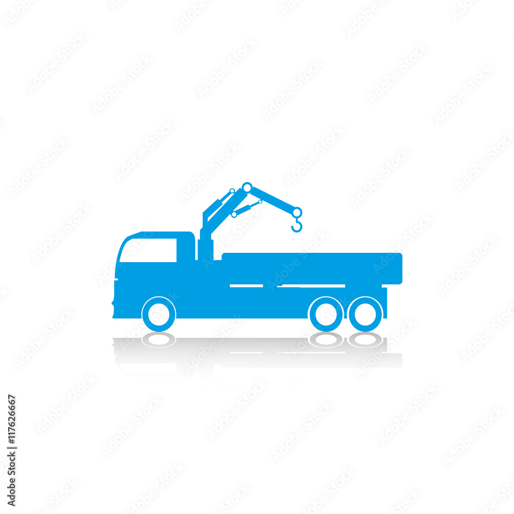 Truck. Vector icon. Truck. Vector icon.
