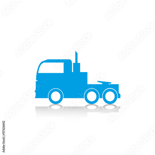 Truck. Vector icon.