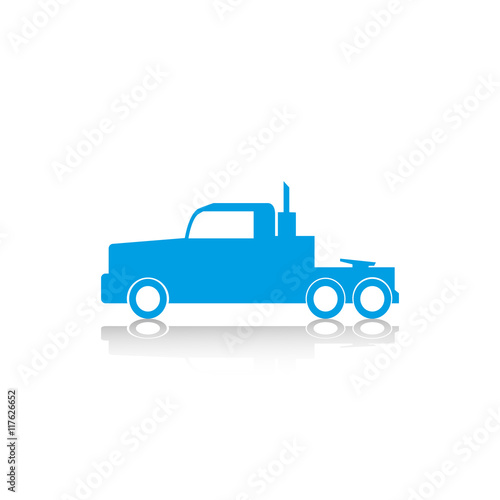 Truck. Vector icon.