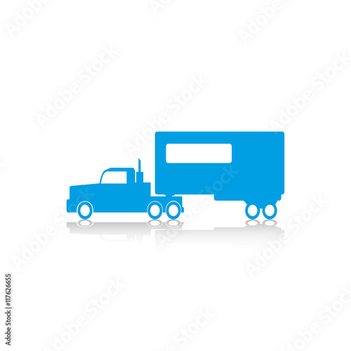 Truck. Vector icon.