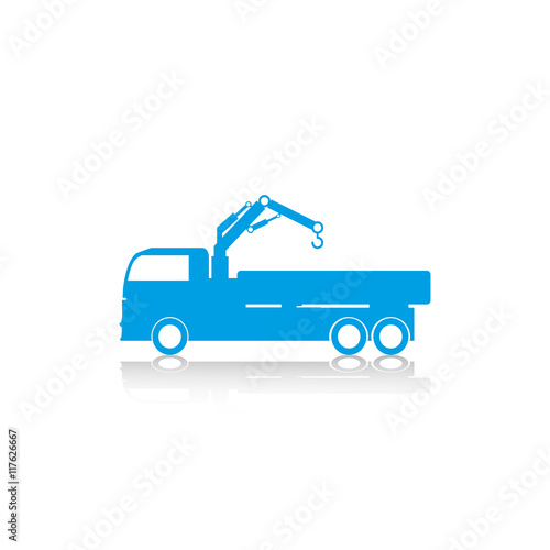 Truck. Vector icon.