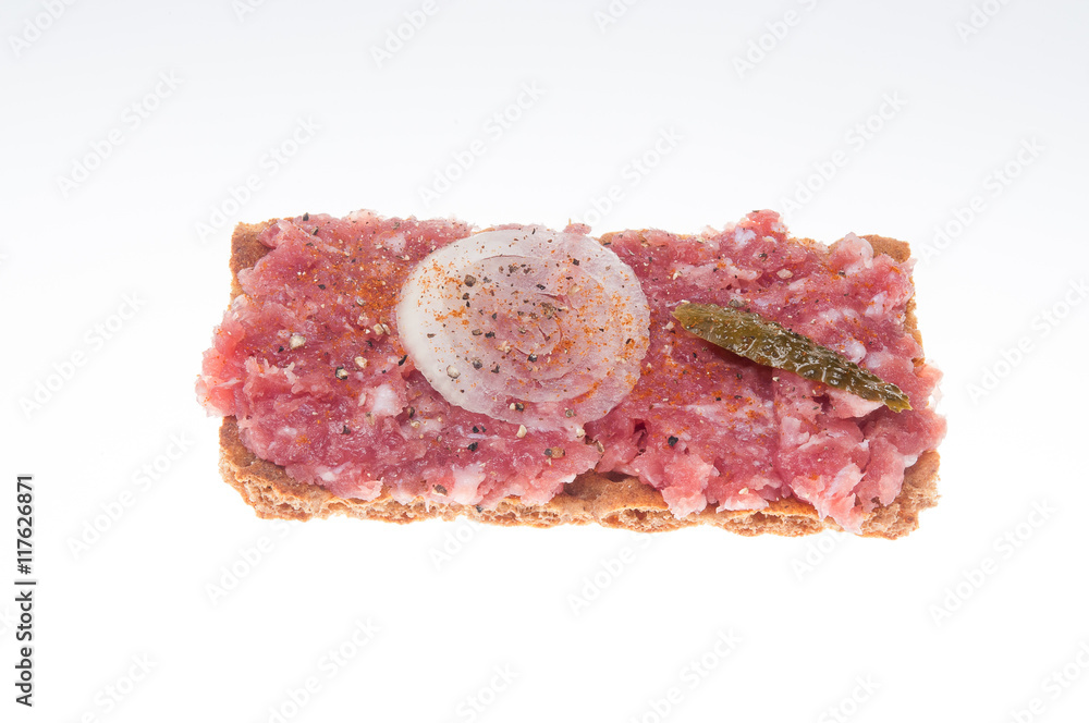 Knäckebrot mit Frühstückswurst Knäckebrot mit Frühstückswurst