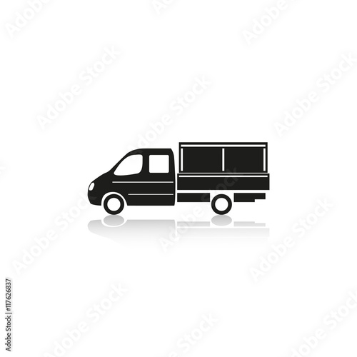 Truck. Vector icon.