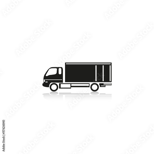 Truck. Vector icon.