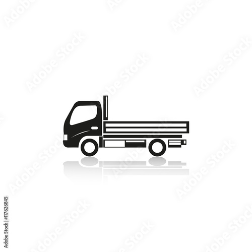 Truck. Vector icon.