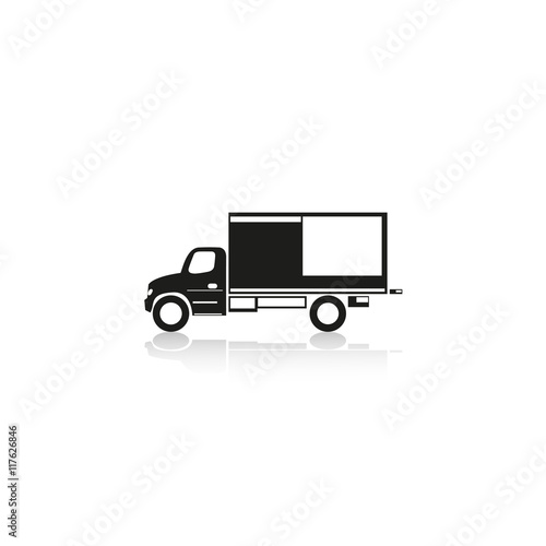 Truck. Vector icon.