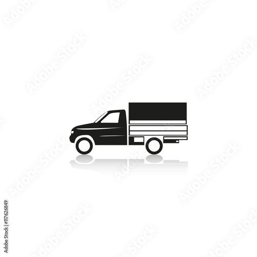 Truck. Vector icon.