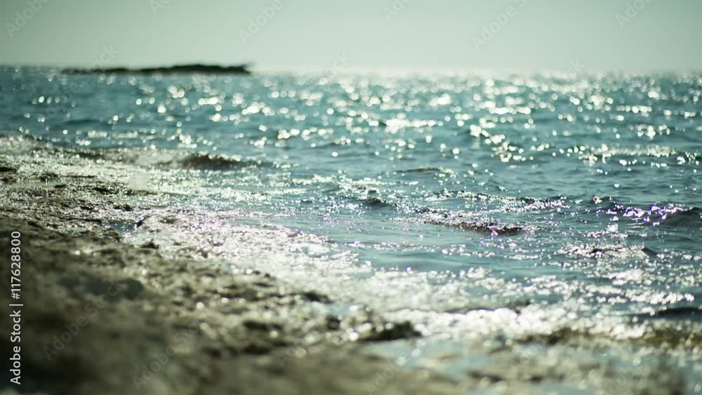 sparkling blue mediterranean sea rocky shore sparkling blue mediterranean sea rocky shore